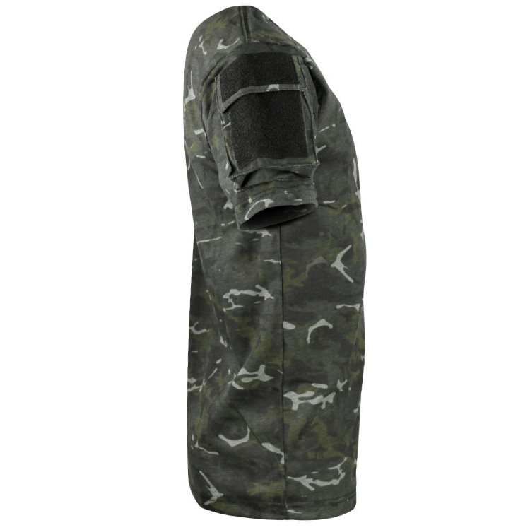 Triko TACTICAL VELCRO krátký rukáv BTP BLACK