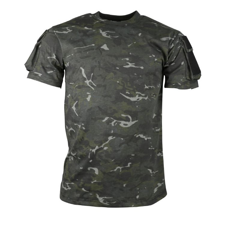 Triko TACTICAL VELCRO krátký rukáv BTP BLACK vel. M