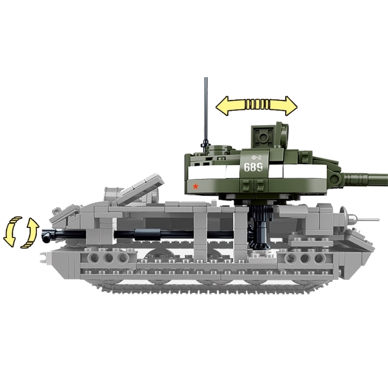 Stavebnice SOVĚTSKÝ TANK T-34/85 2v1