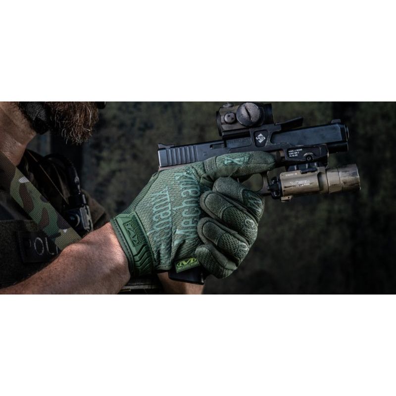 Rukavice MECHANIX ORIGINAL JASNĚ ZELENÉ vel. L