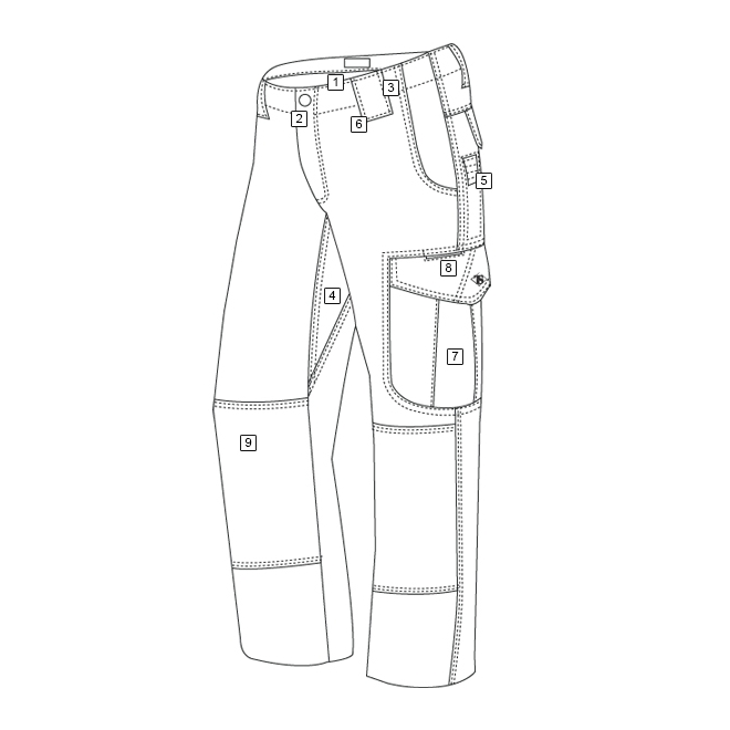 Kalhoty dámské 24-7 ASCENT micro rip-stop KHAKI vel. 20