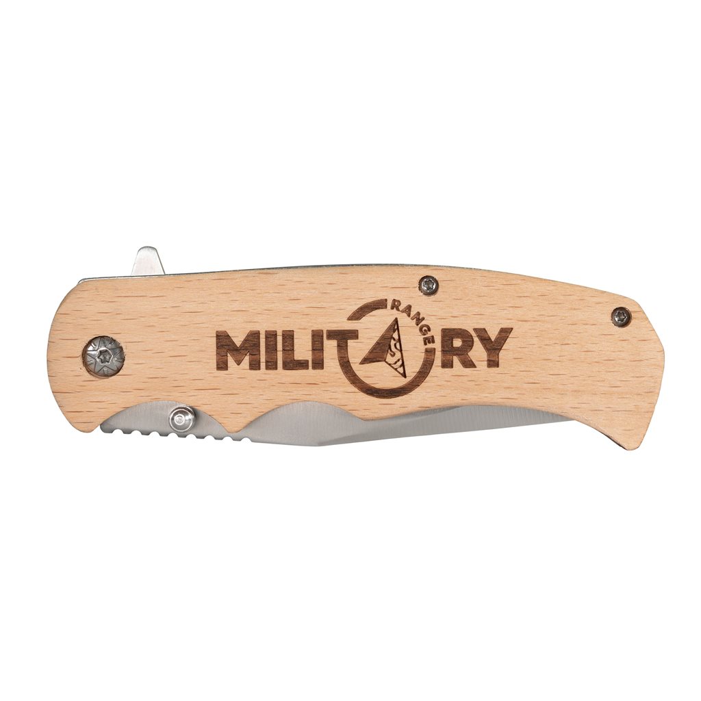 Nůž zavírací MILITARY RANGE dřevěná rukojeť