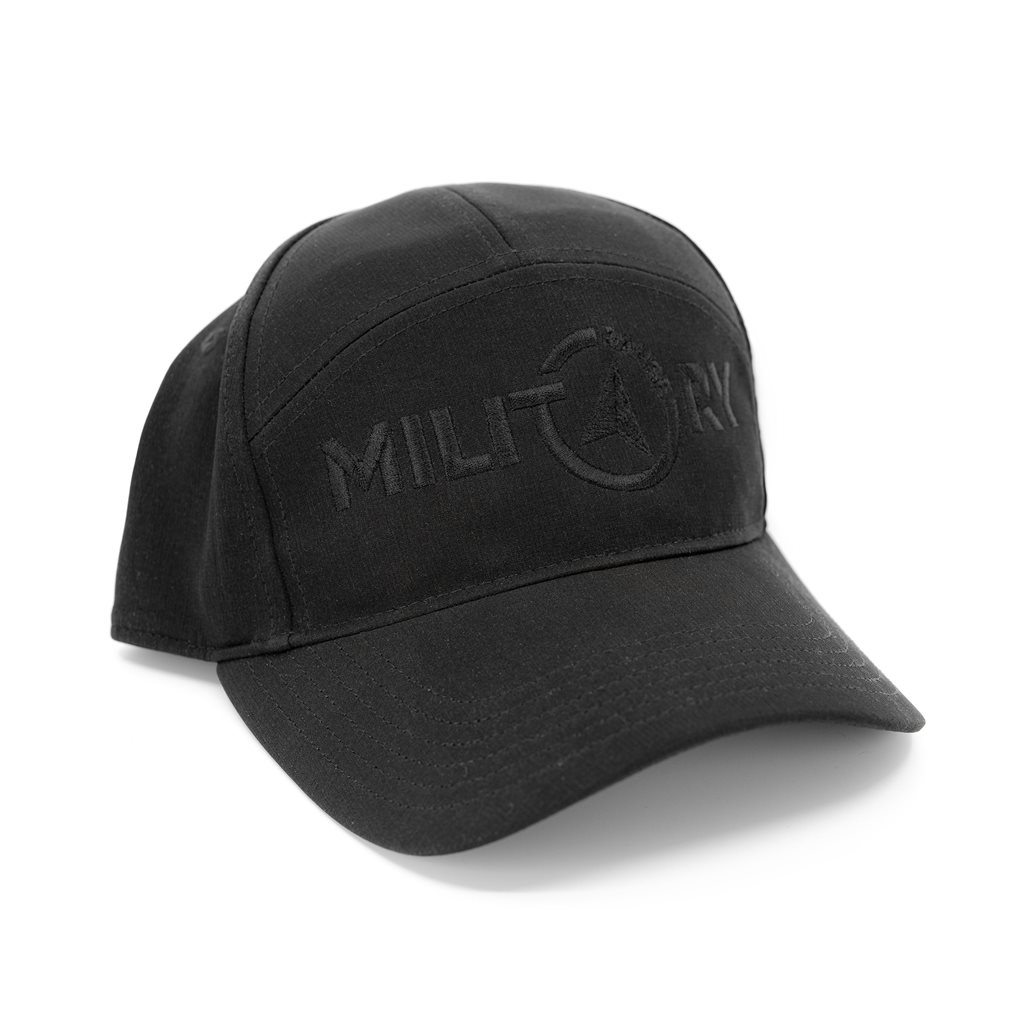 Čepice MILITARY RANGE softshellová ČERNÁ vel. M-L