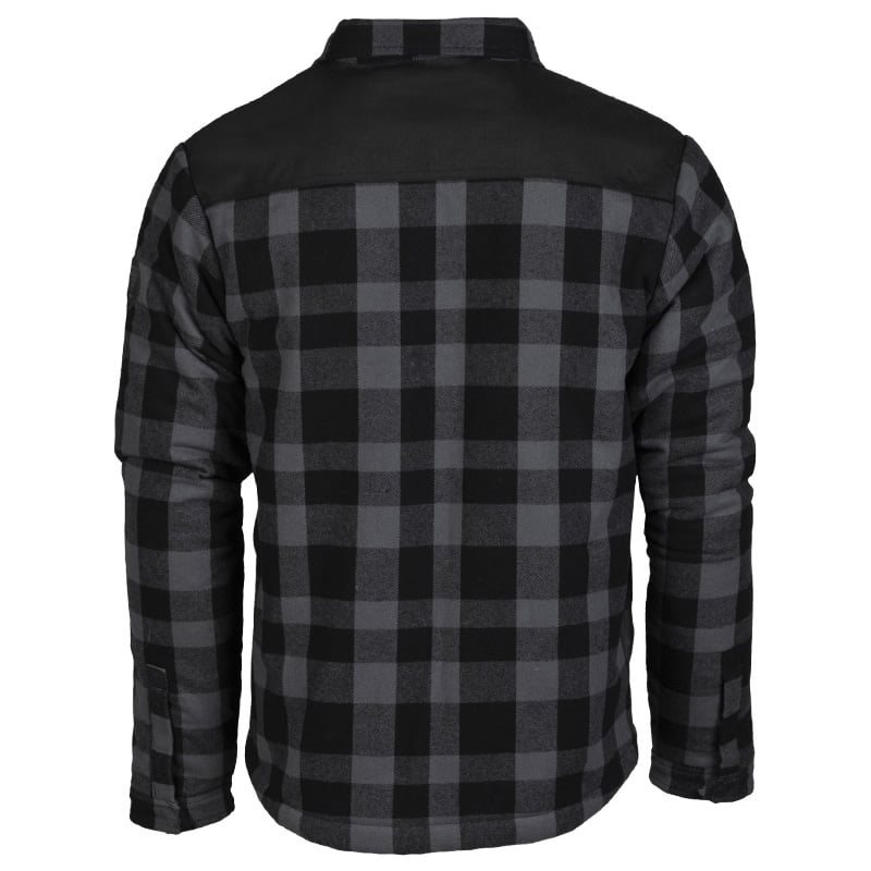 Košile LUMBER se zipem zateplená ČERNÁ/ŠEDÁ vel. 3XL
