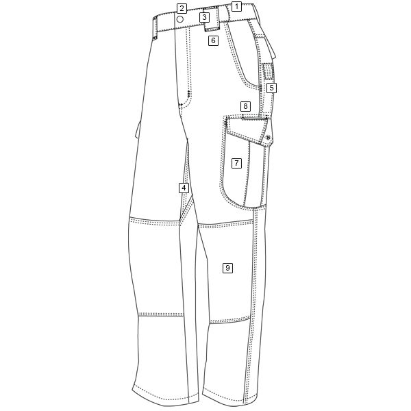 Kalhoty 24-7 ASCENT micro rip-stop COYOTE vel. 38-32