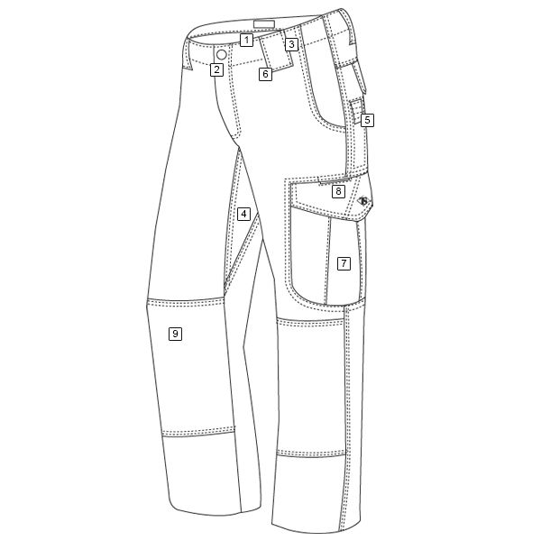 Kalhoty dámské 24-7 ASCENT micro rip-stop MODRÉ vel. 6