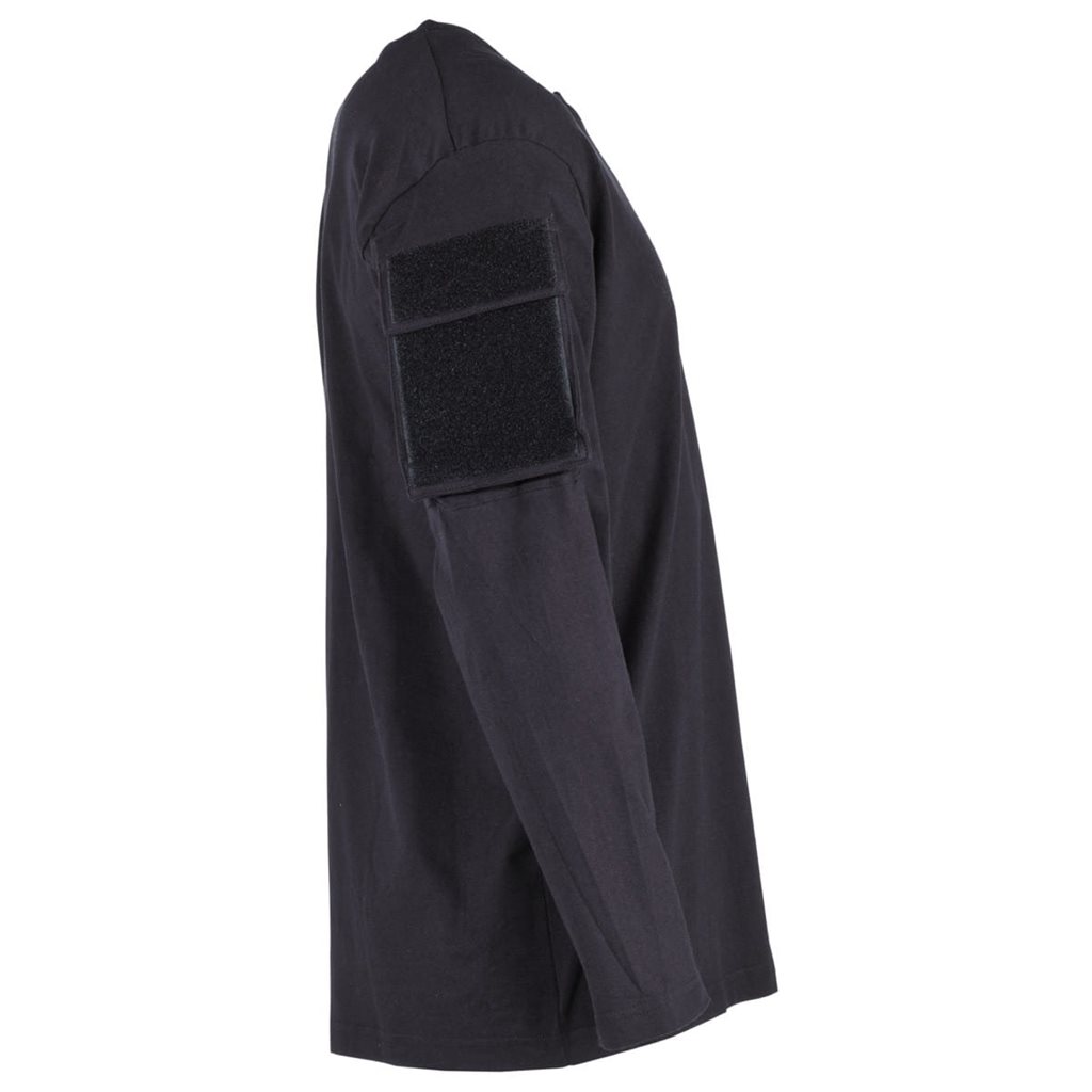 Triko taktické s VELCRO panelem a kapsou na rukávu ČERNÁ vel. XXL