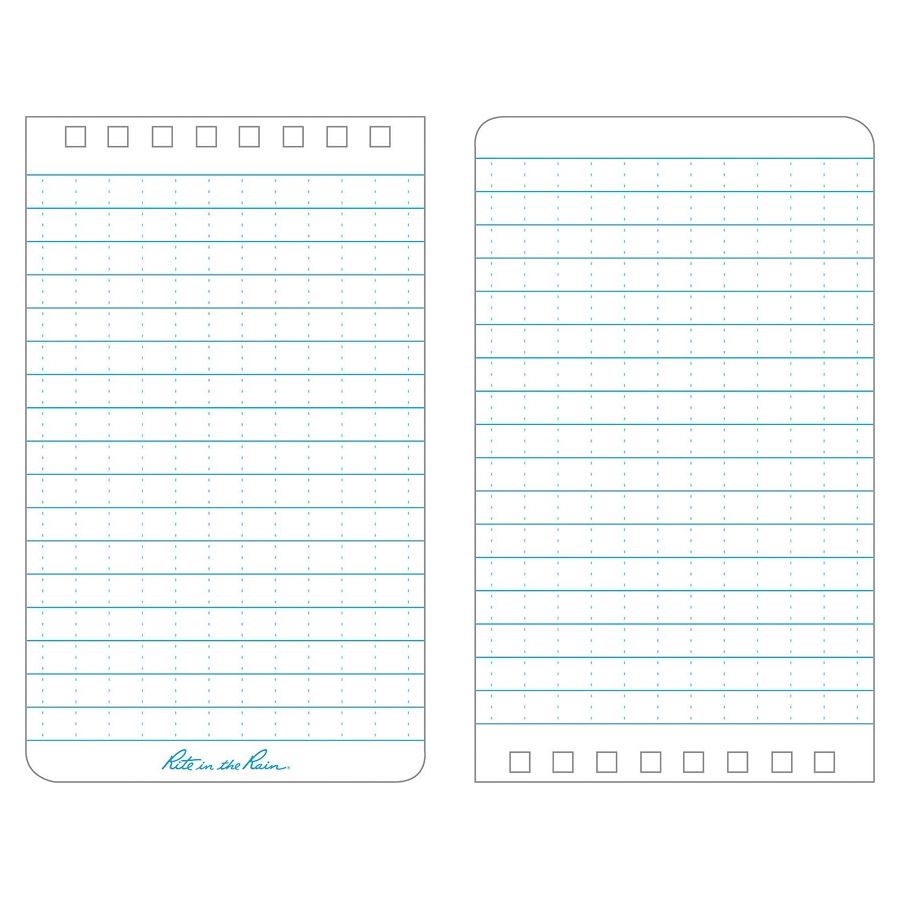 Blok voděodolný TOP-SPIRAL 3x5" notebook malý MODRÝ