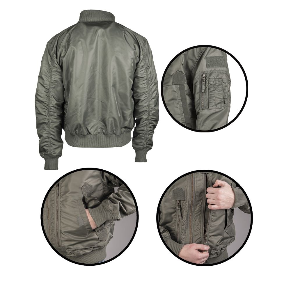 Bunda pilotní US TACTICAL ZELENÁ