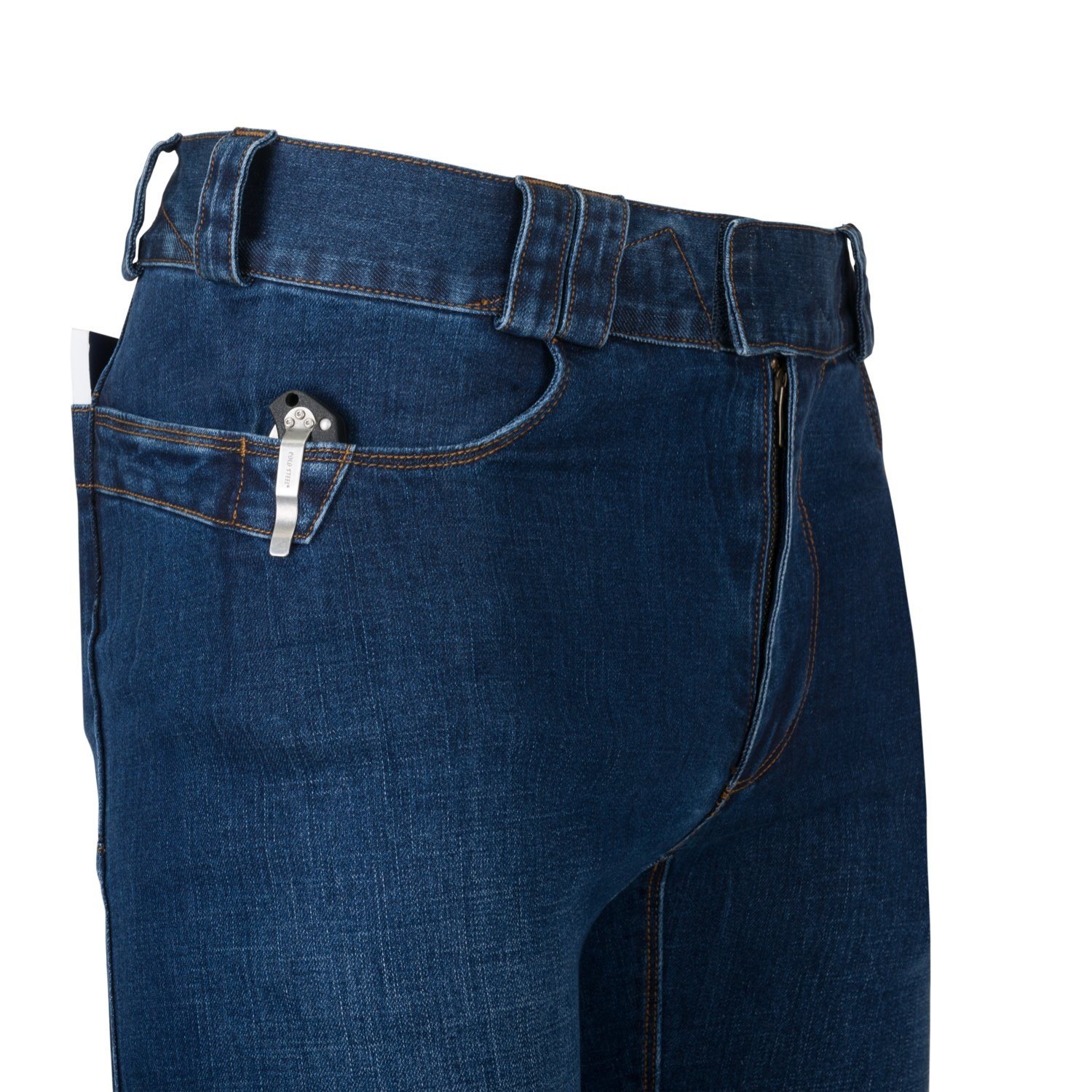 Kalhoty CTP COVERT riflové DENIM MID MODRÉ vel. M-R