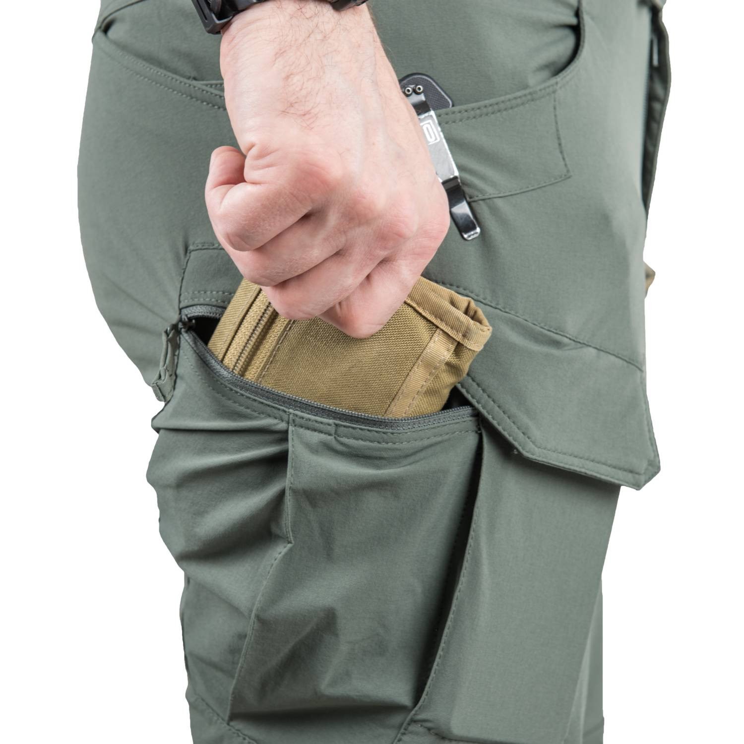 Kalhoty OUTDOOR TACTICAL® softshell OLIVE DRAB vel. S-L