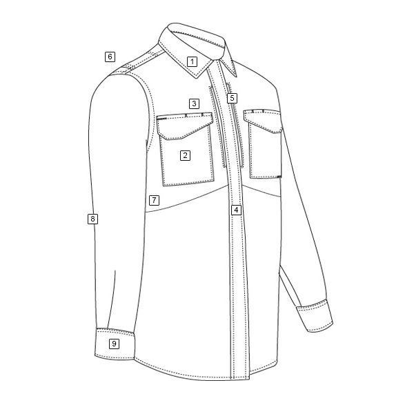 Košile 24-7 UNIFORM dlouhý rukáv rip-stop MODRÁ vel. 4XL-R