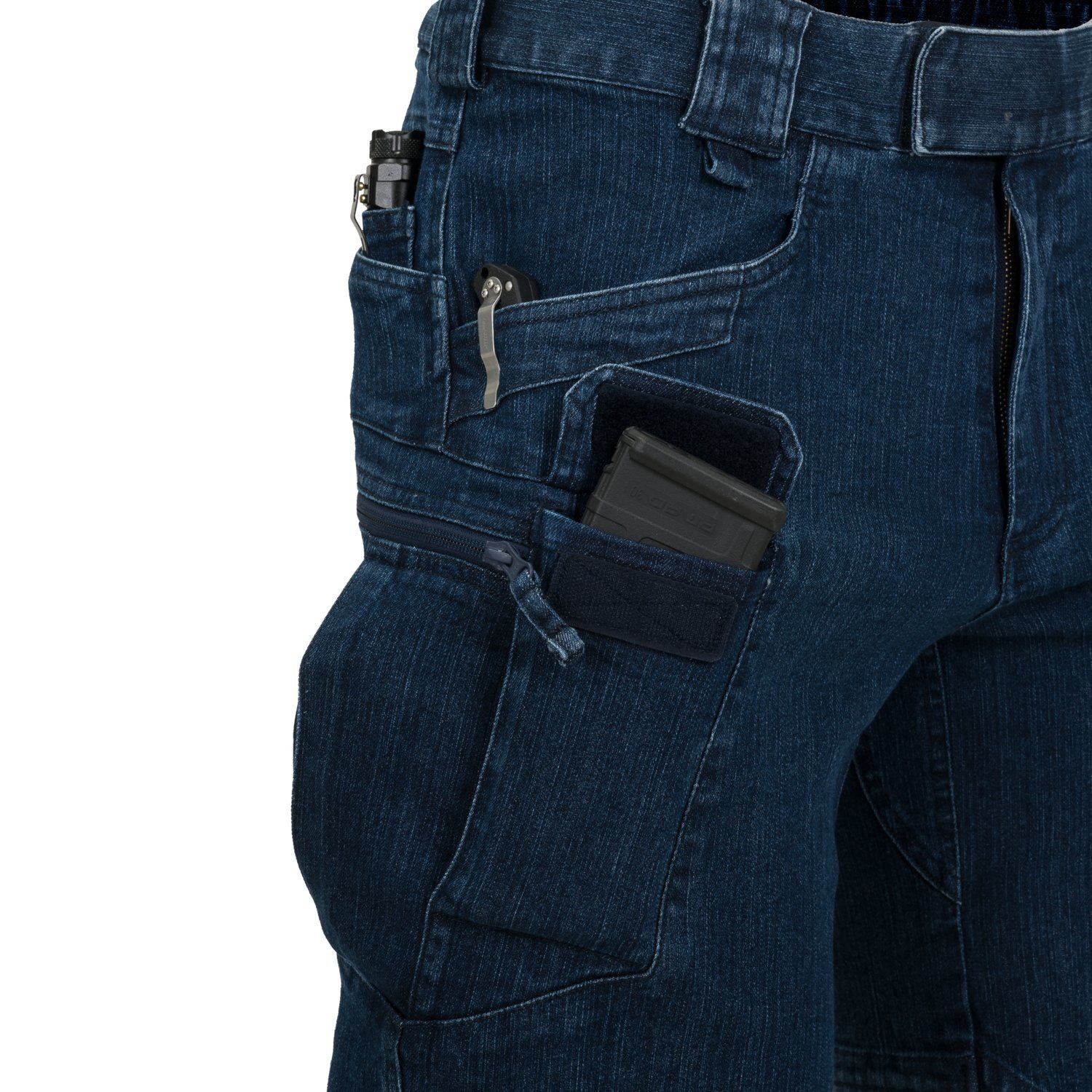 Kraťasy UTS URBAN TACTICAL 11" rip-stop riflové DENIM MODRÉ vel. M