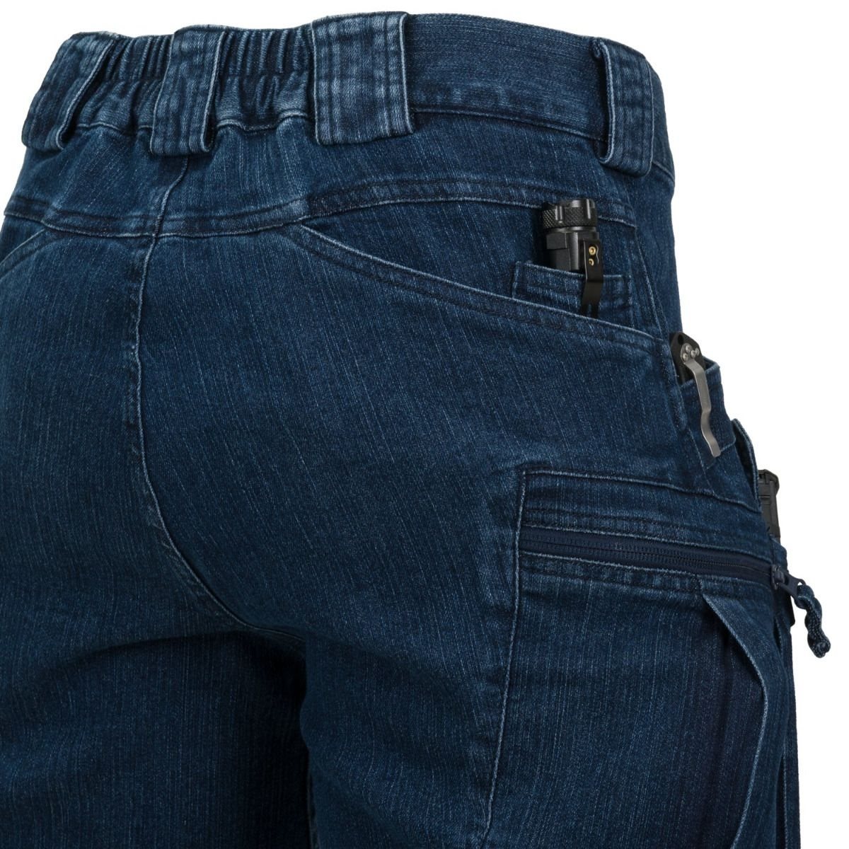 Kraťasy UTS URBAN TACTICAL® krátké 8,5" riflové DENIM MODRÉ vel. S
