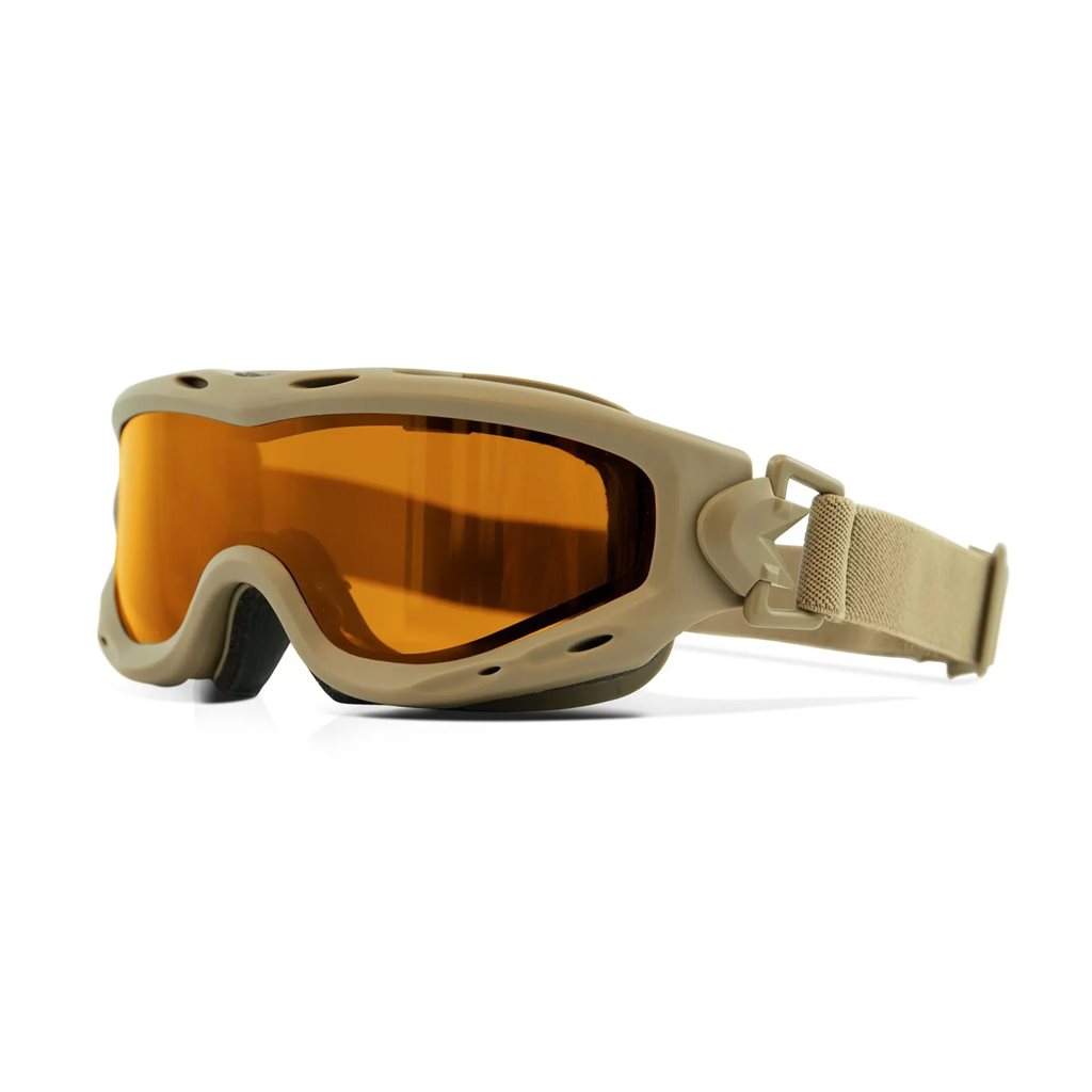 Brýle taktické SPEAR DUAL LENS sada 3 skla TAN rám