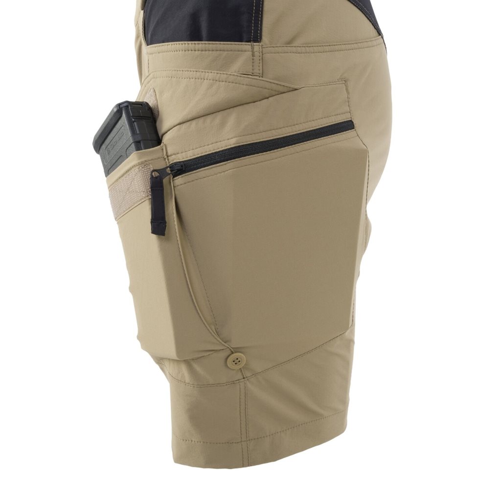 Kraťasy dámské OTS® VersaStretch® Lite 8,5" krátké KHAKI/ČERNÉ vel. S