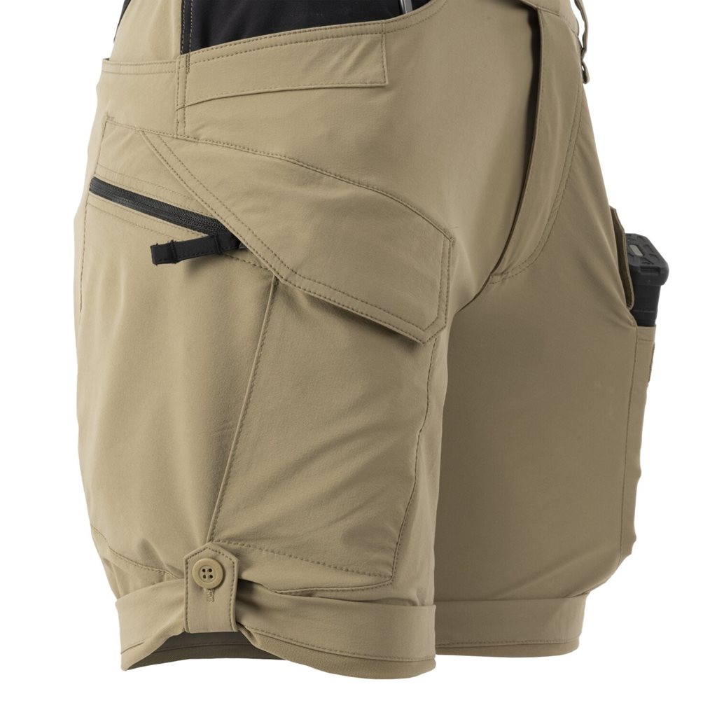 Kraťasy dámské OTS® VersaStretch® Lite 8,5" krátké KHAKI/ČERNÉ vel. XL