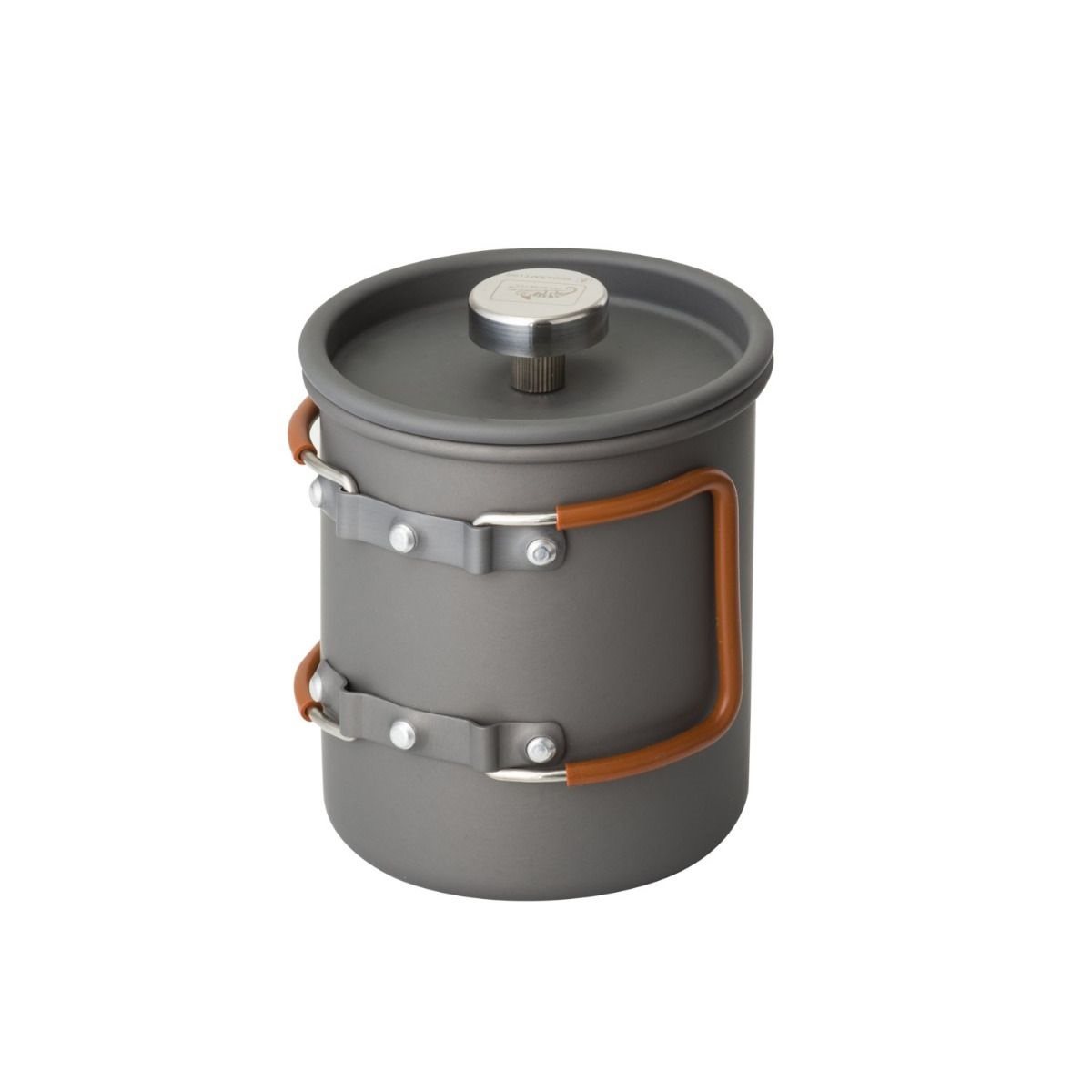 Konvice CAMP se sítkem FRENCH PRESS 600 ml ŠEDÁ