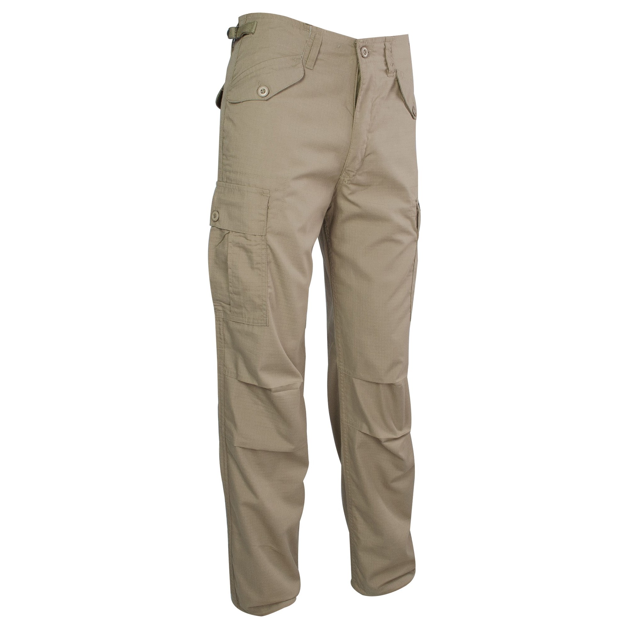 Kalhoty M65 MILITARY STYLE rip-stop KHAKI vel. 38