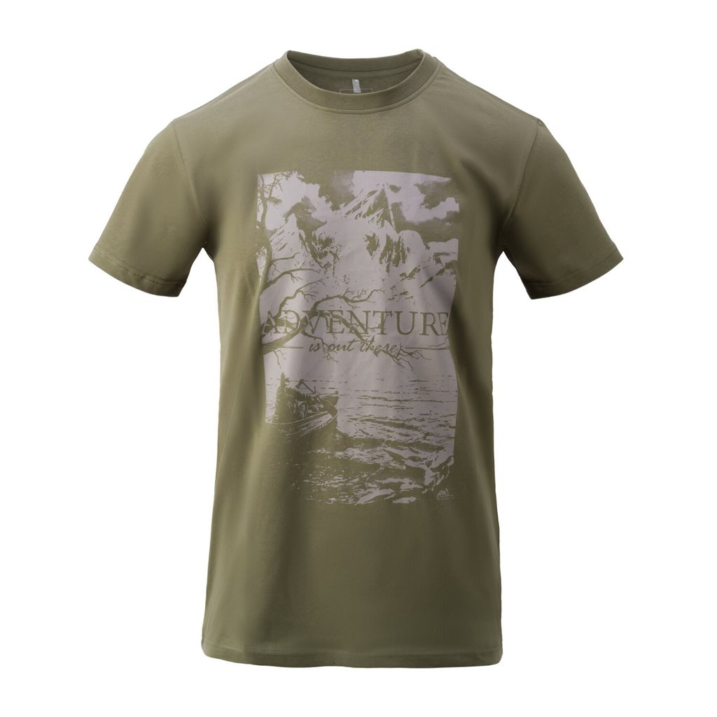 Triko ADVENTURE IS OUT THERE OLIVE GREEN vel. 3XL