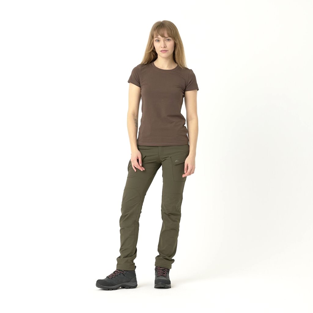 Triko dámské ORGANIC SLIM EARTH BROWN vel. M