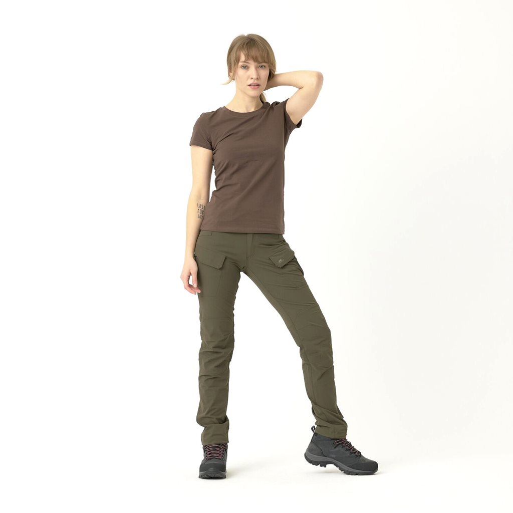 Triko dámské ORGANIC SLIM EARTH BROWN vel. M