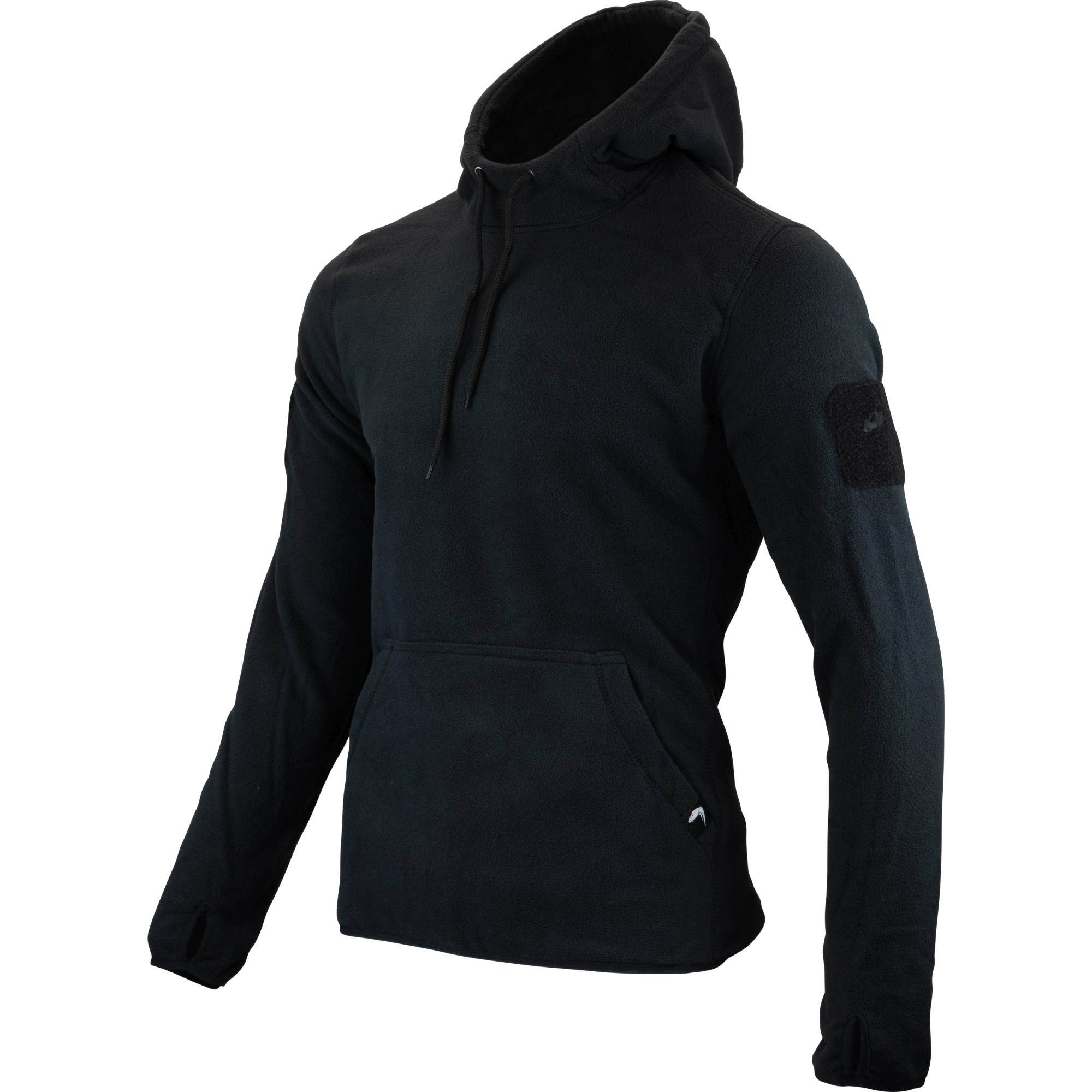 Mikina klokanka s kapucí FLEECE ČERNÁ vel. L