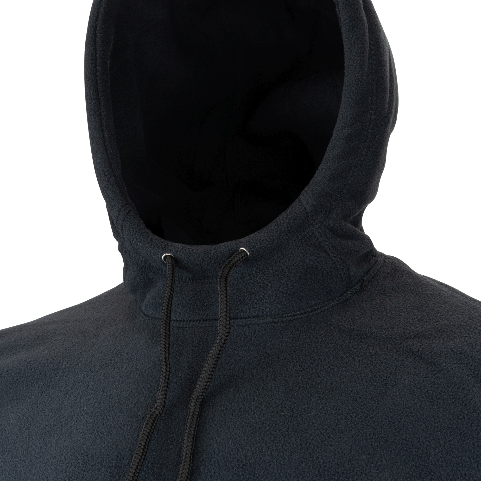 Mikina klokanka s kapucí FLEECE ČERNÁ vel. XL