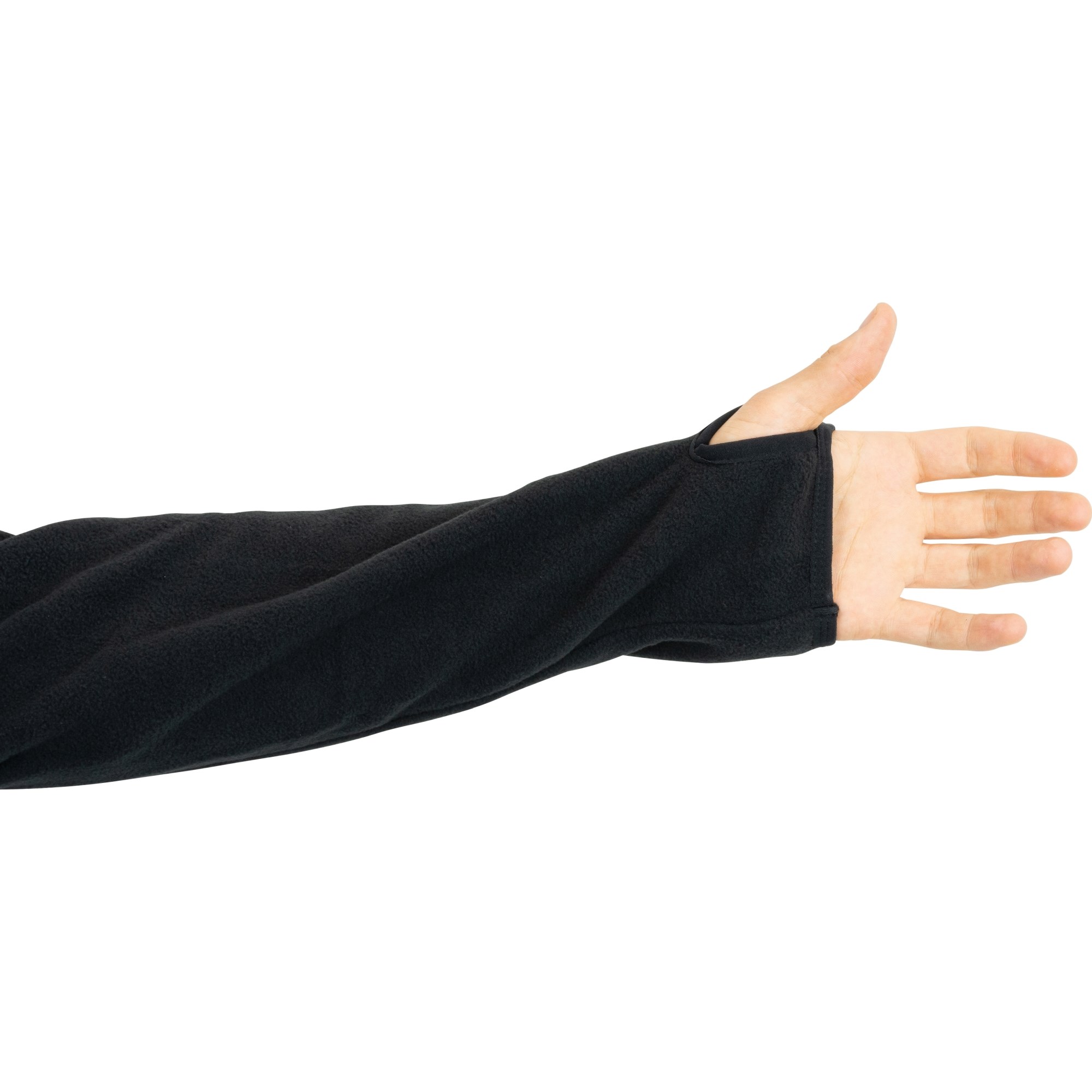 Mikina klokanka s kapucí FLEECE ČERNÁ vel. XL