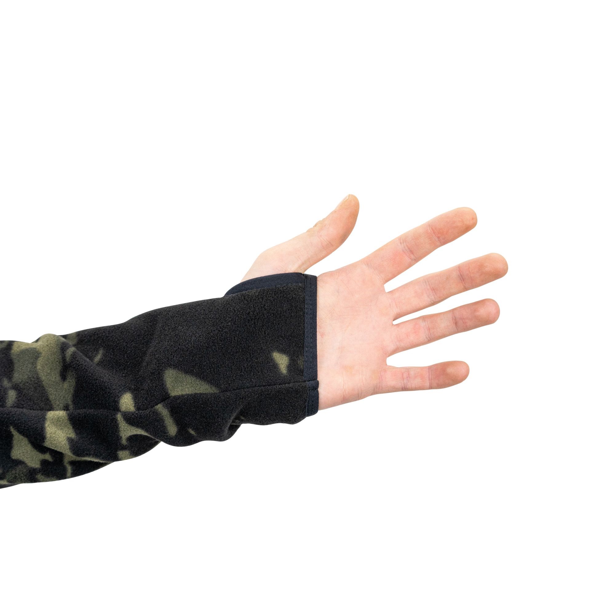 Mikina klokanka s kapucí FLEECE VCAM BLACK vel. L