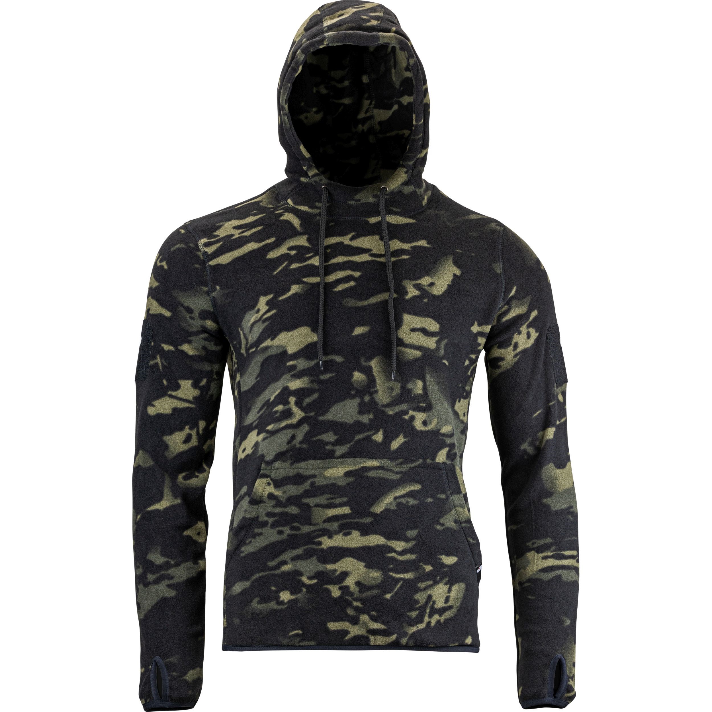 Mikina klokanka s kapucí FLEECE VCAM BLACK vel. M