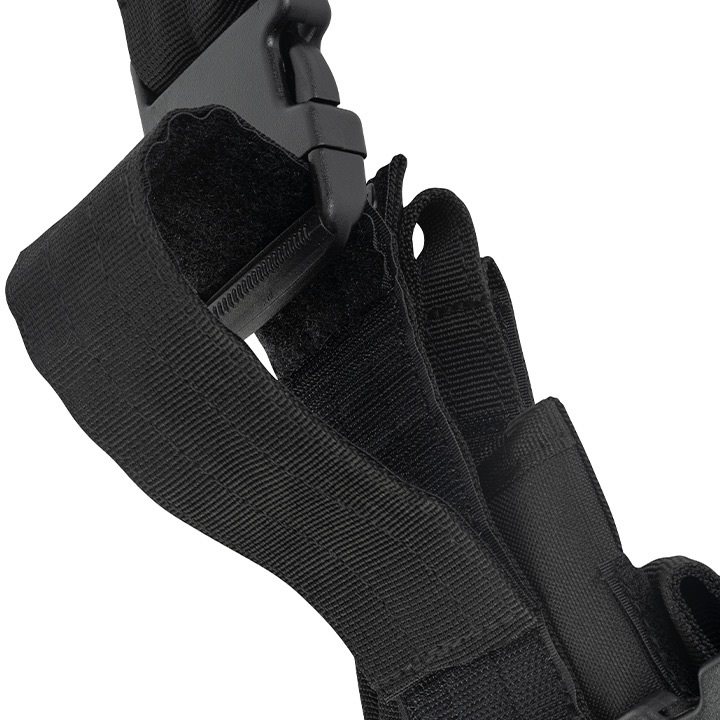 Pouzdro pistolové TACTICAL stehenní ČERNÉ