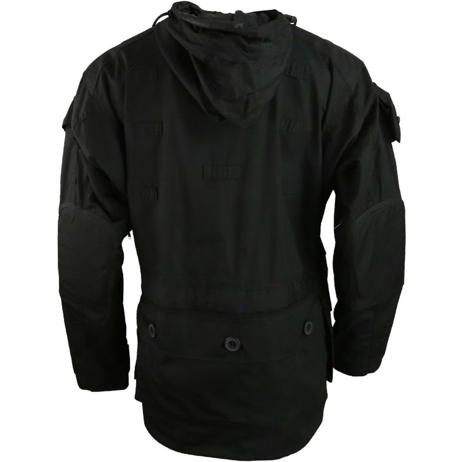 Bunda dlouhá SMOCK SAS-style ČERNÁ vel. XL
