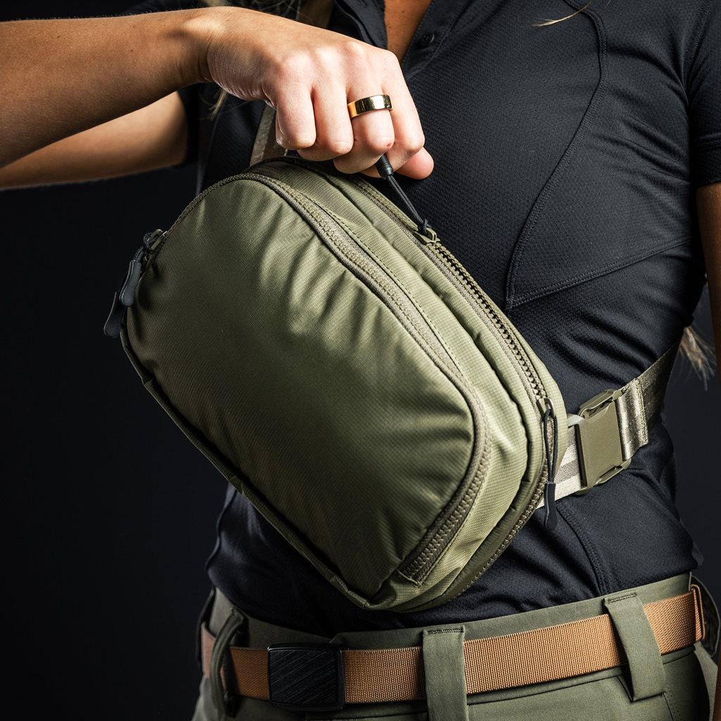 Ledvinka FADE FLEX crossbody ZELENÝ