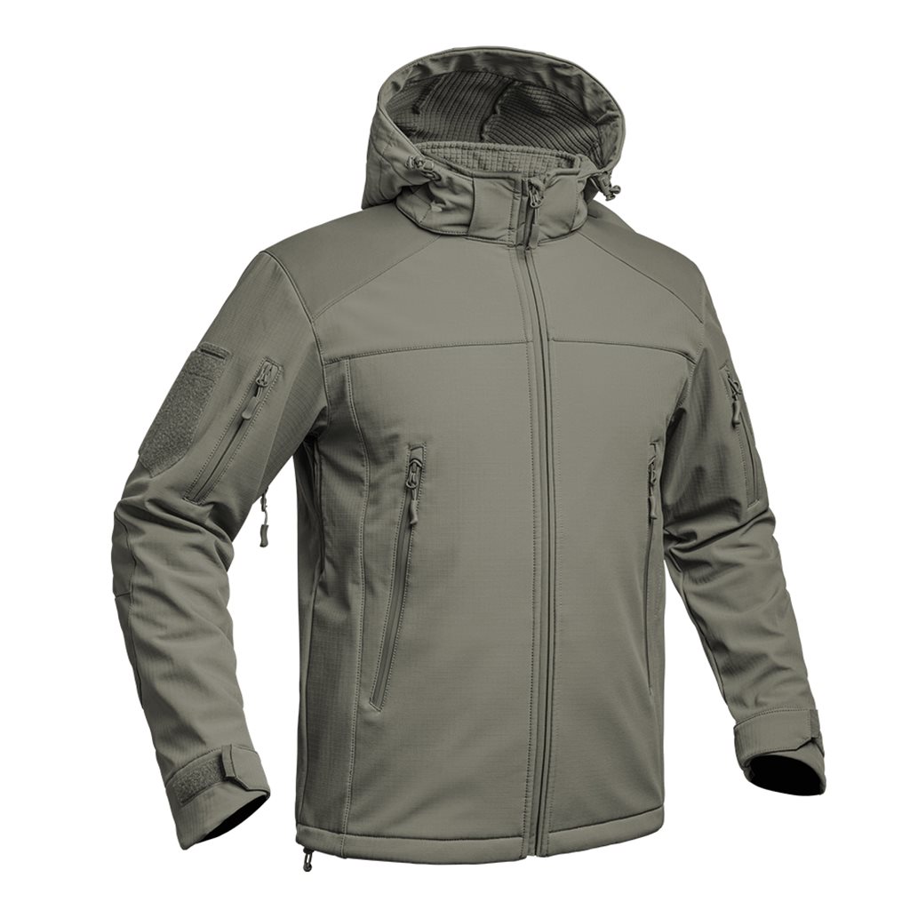 Bunda FIGHTER V2 softshell s kapucí ZELENÁ vel. XXL