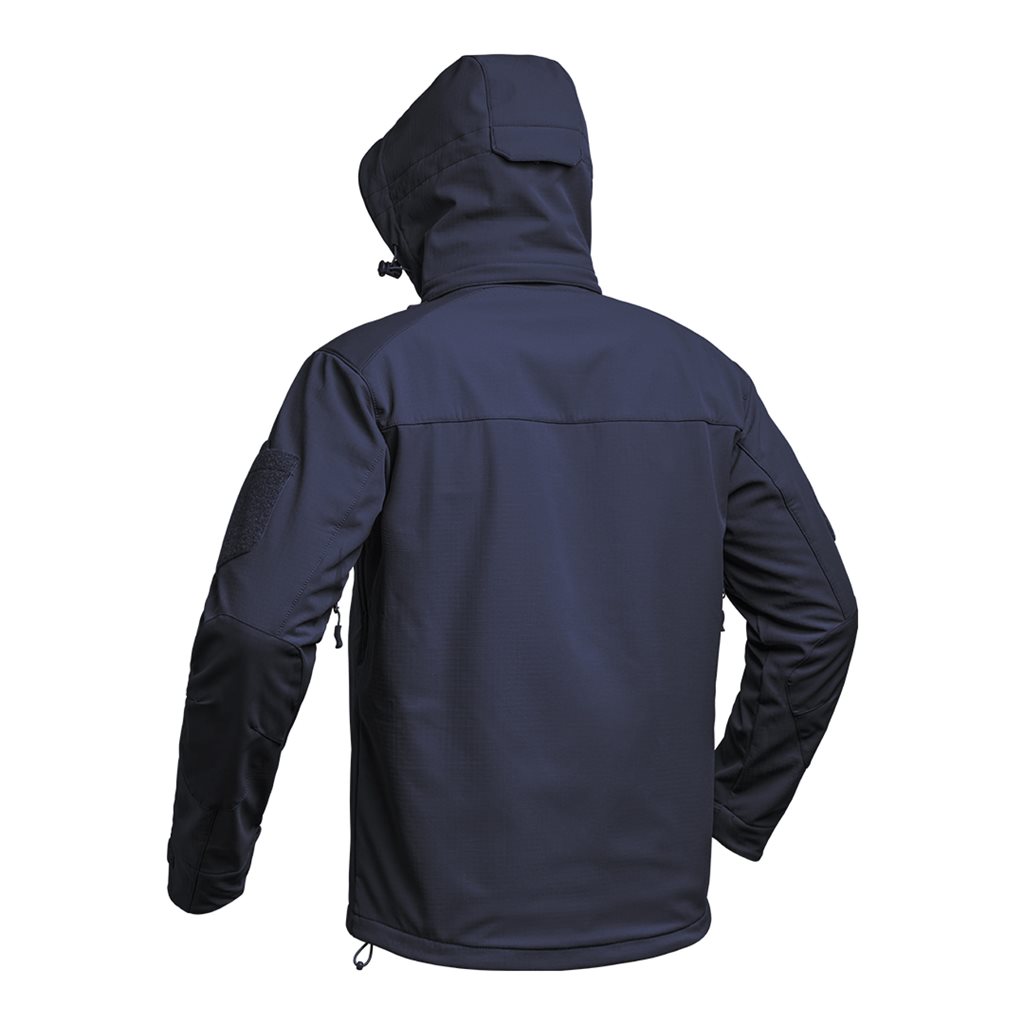 Bunda FIGHTER V2 softshell s kapucí MODRÁ vel. XS