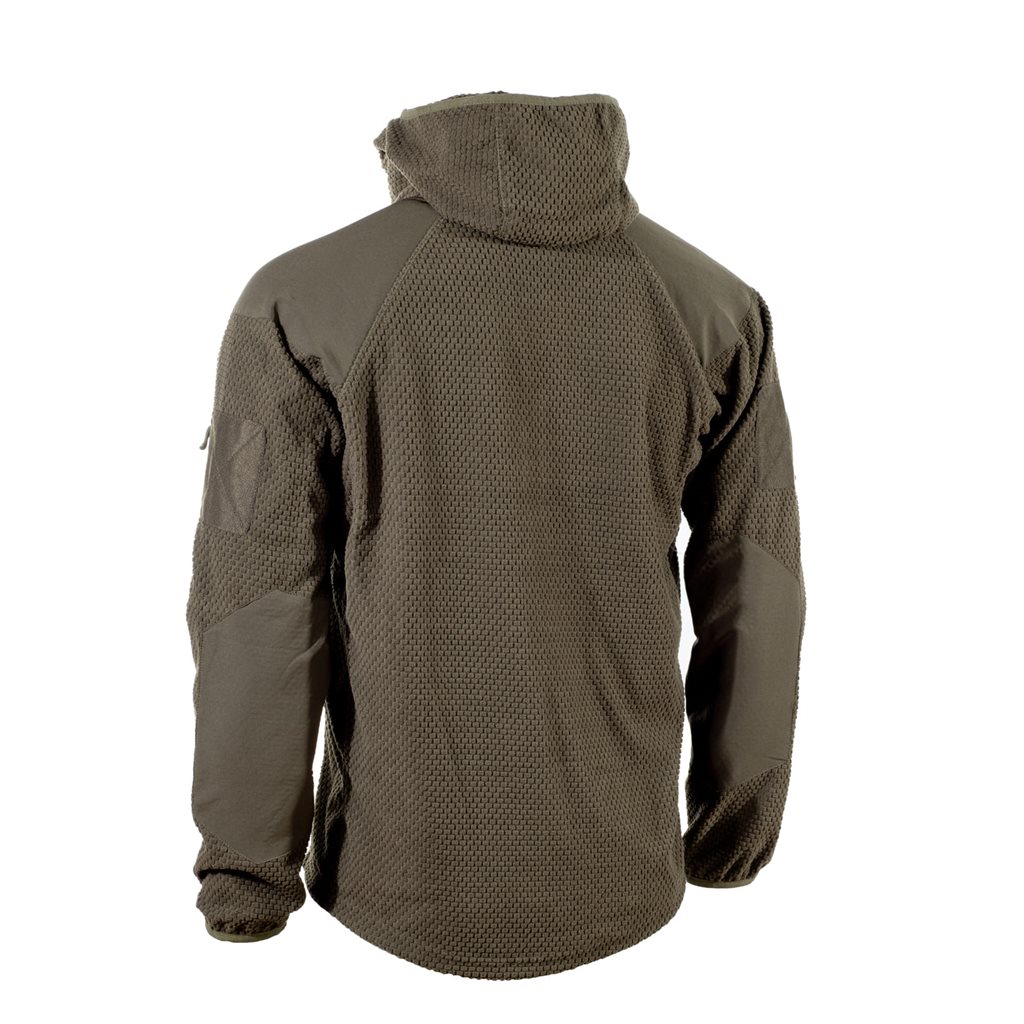 Mikina zip s kapucí fleece DELTA ZELENÁ vel. M