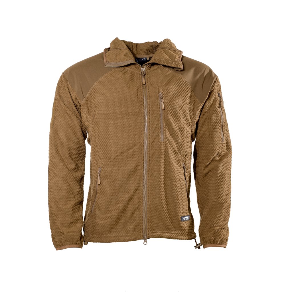 Mikina zip s kapucí fleece DELTA COYOTE vel. M