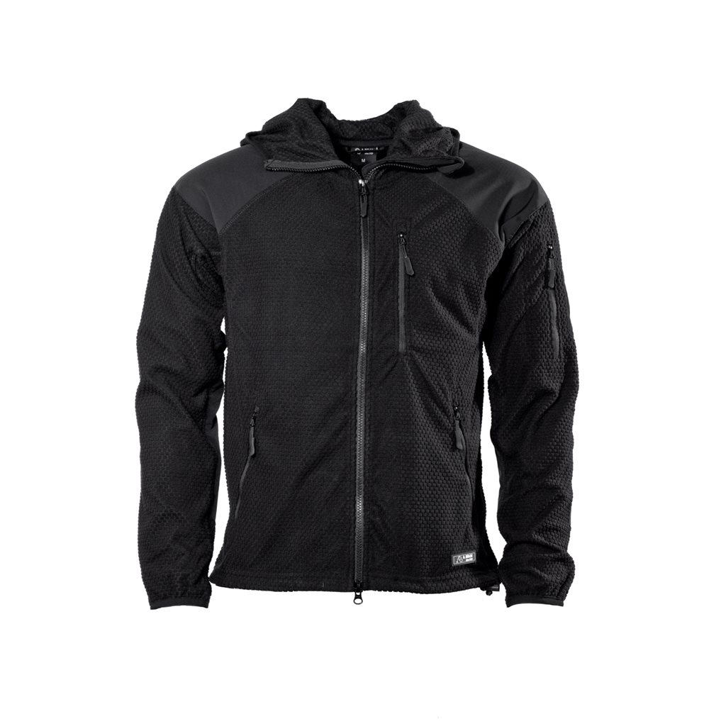 Mikina zip s kapucí fleece DELTA ČERNÁ vel. XXL