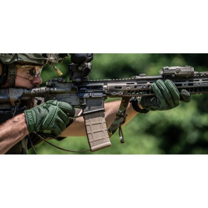 Rukavice MECHANIX M-PACT JASNĚ ZELENÉ vel. XL