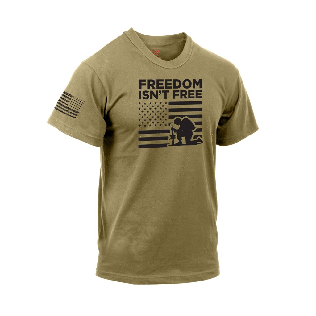 Triko FREEDOM ISN´T FREE krátký rukáv COYOTE vel. XL