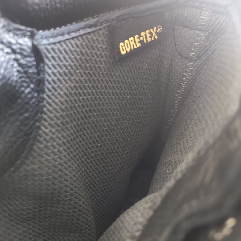 Boty kožené vysoké FRANCOUZSKÉ GORE-TEX ČERNÉ vel. 36