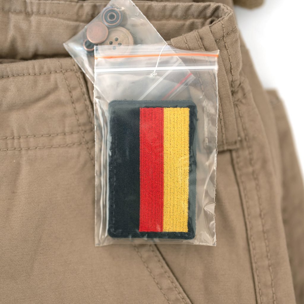 Kraťasy AIRBORNE VINTAGE s nášivkou KHAKI vel. L