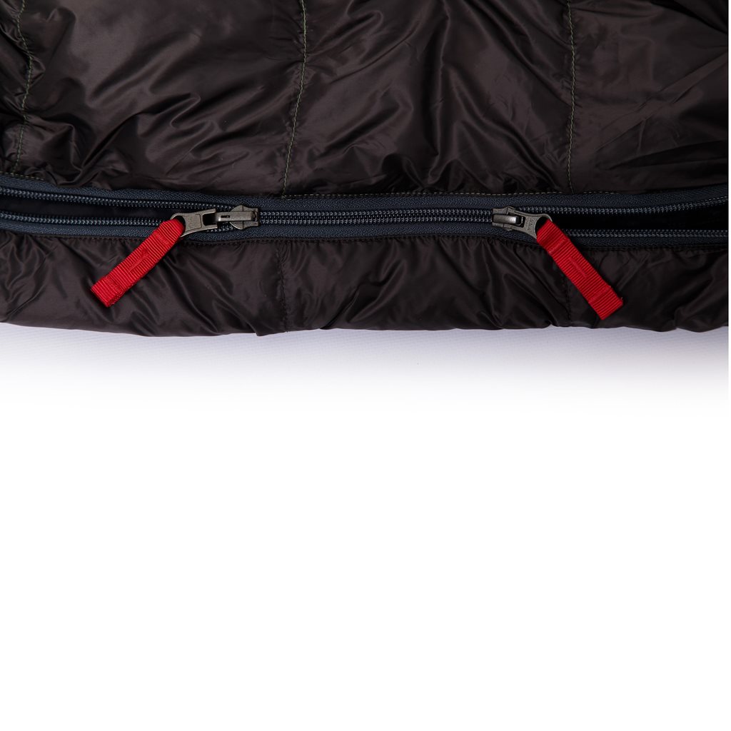 Spacák péřový VIKING 300 ZELENO-ČERNÝ vel.180cm PRAVÝ