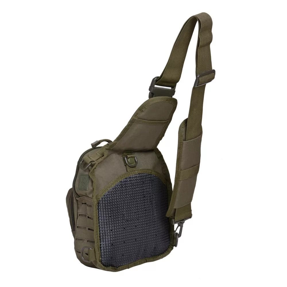 Batoh LC-B55 LASER MOLLE malý přes jedno rameno ZELENÝ