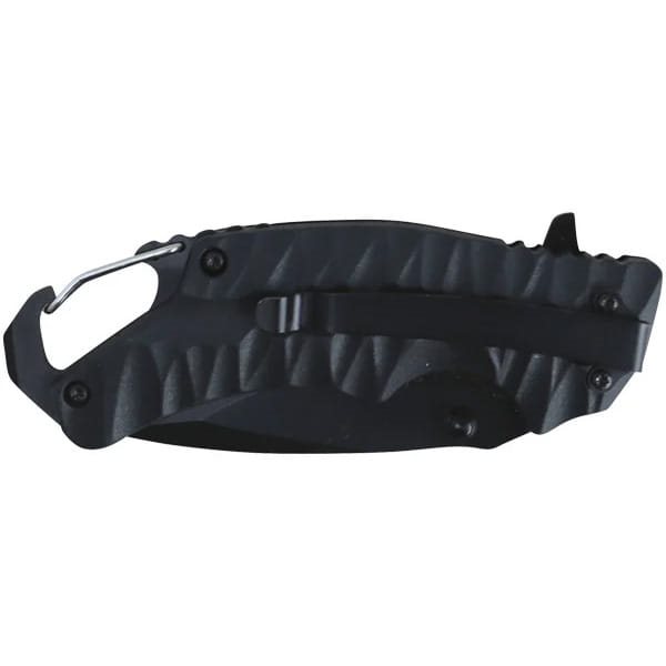 Nůž zavírací ELITE GATOR s karabinou ČERNÝ