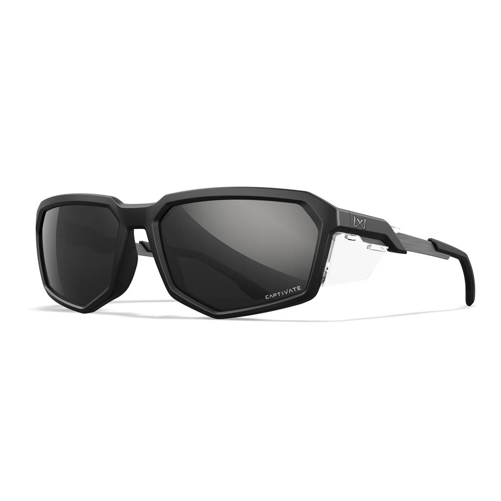 Brýle střelecké WX RECON CAPTIVATE™ ČERNÝ rám POLARIZOVANÁ KOUŘOVÁ skla
