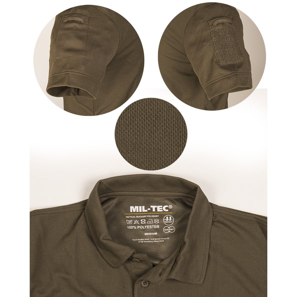 Triko/polokošile TACTICAL krátký rukáv ZELENÁ vel. S