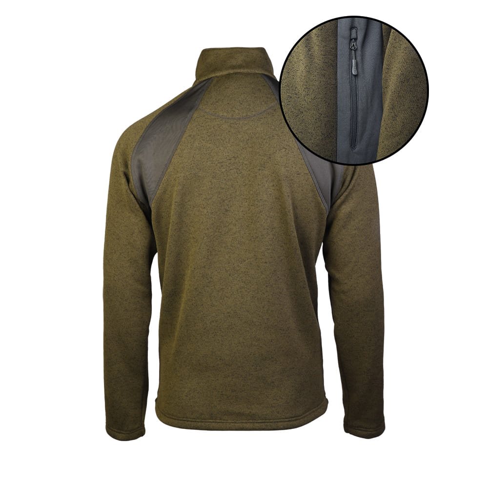 Mikina outdoorová STRUCTURE-FLEECE ZELENÁ vel. S