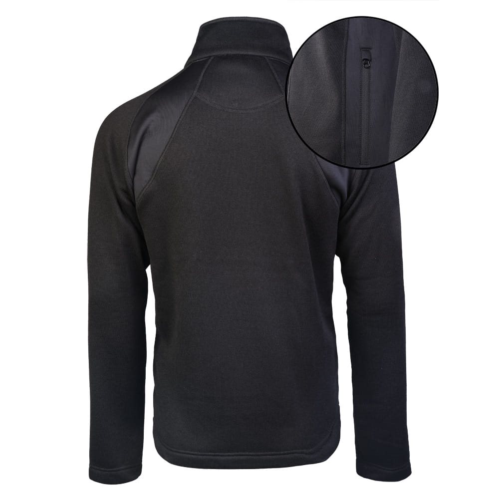 Mikina outdoorová STRUCTURE-FLEECE ČERNÁ vel. M